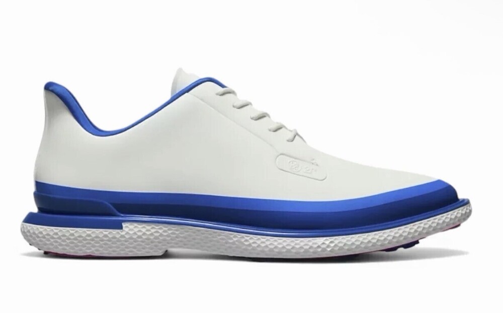 G/Fore Tuxedo Gallivanter White Blue Men's Size 11 Golf Shoes GMF000064